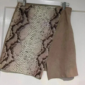 Hotel Particulier Skirt genuine leather and snakeskin